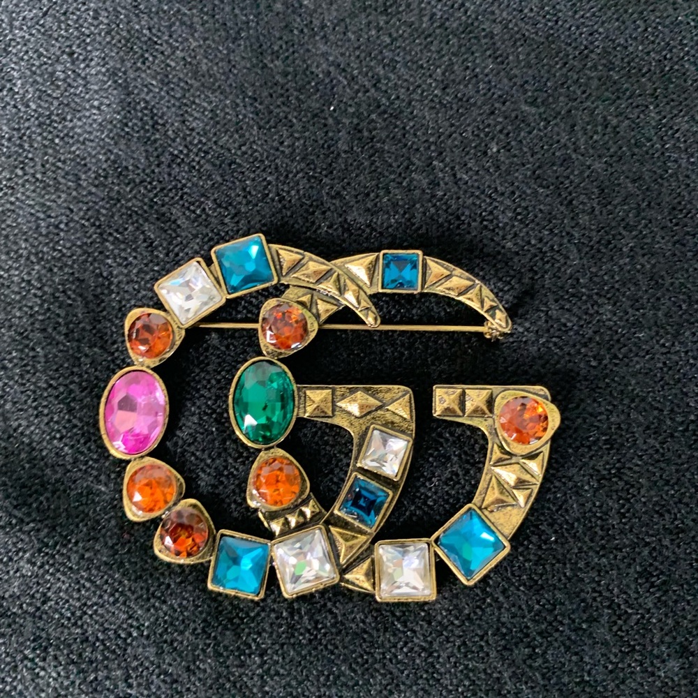 COPY - Brooch Multi Colored Stones